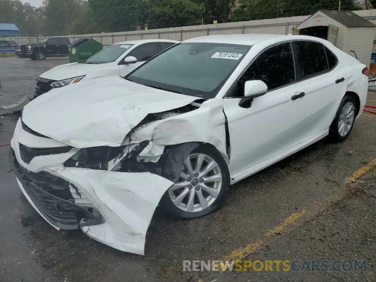 1 Photograph of a damaged car 4T1B11HK6KU851177 TOYOTA CAMRY 2019