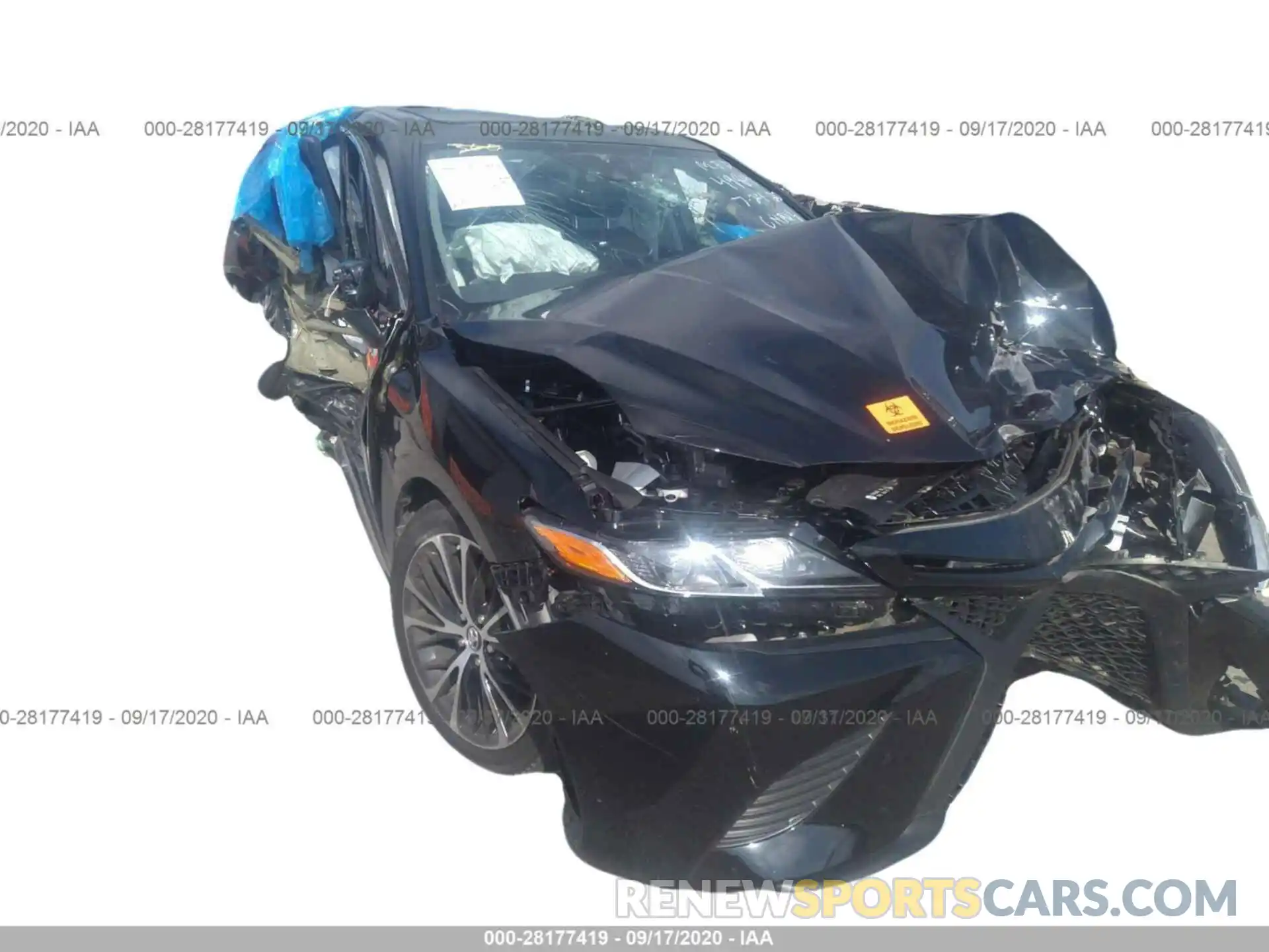 1 Photograph of a damaged car 4T1B11HK6KU854984 TOYOTA CAMRY 2019