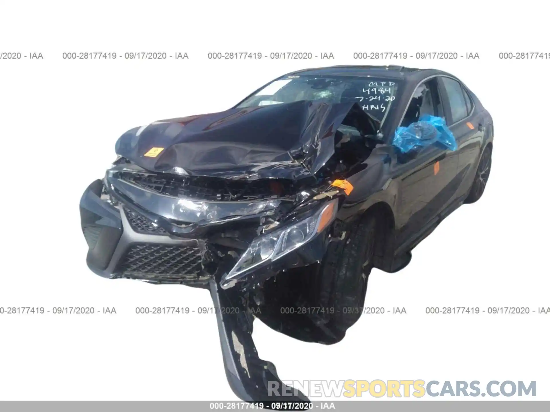 2 Photograph of a damaged car 4T1B11HK6KU854984 TOYOTA CAMRY 2019