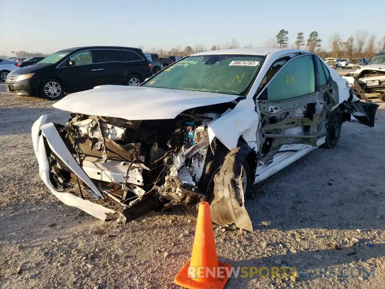 2 Photograph of a damaged car 4T1B11HK6KU856315 TOYOTA CAMRY 2019