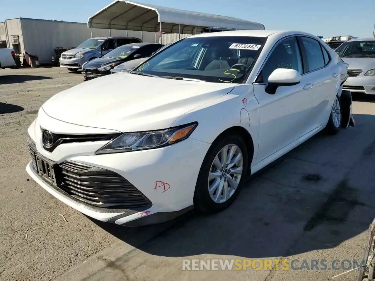 2 Photograph of a damaged car 4T1B11HK7KU164032 TOYOTA CAMRY 2019