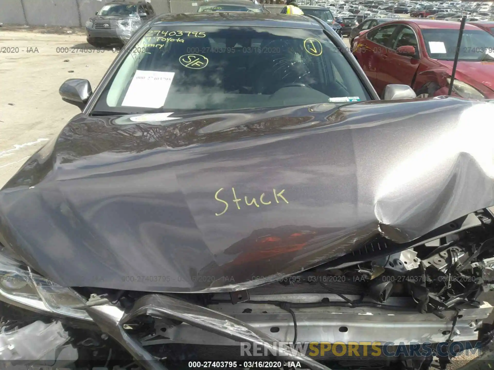 10 Photograph of a damaged car 4T1B11HK7KU169067 TOYOTA CAMRY 2019