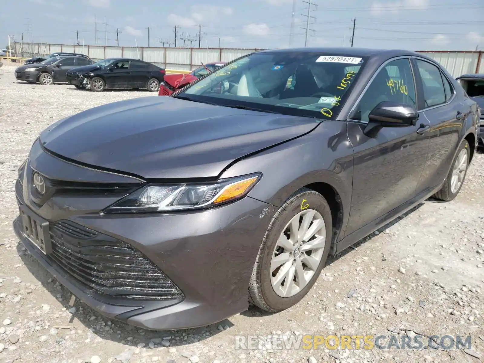 2 Photograph of a damaged car 4T1B11HK7KU185494 TOYOTA CAMRY 2019