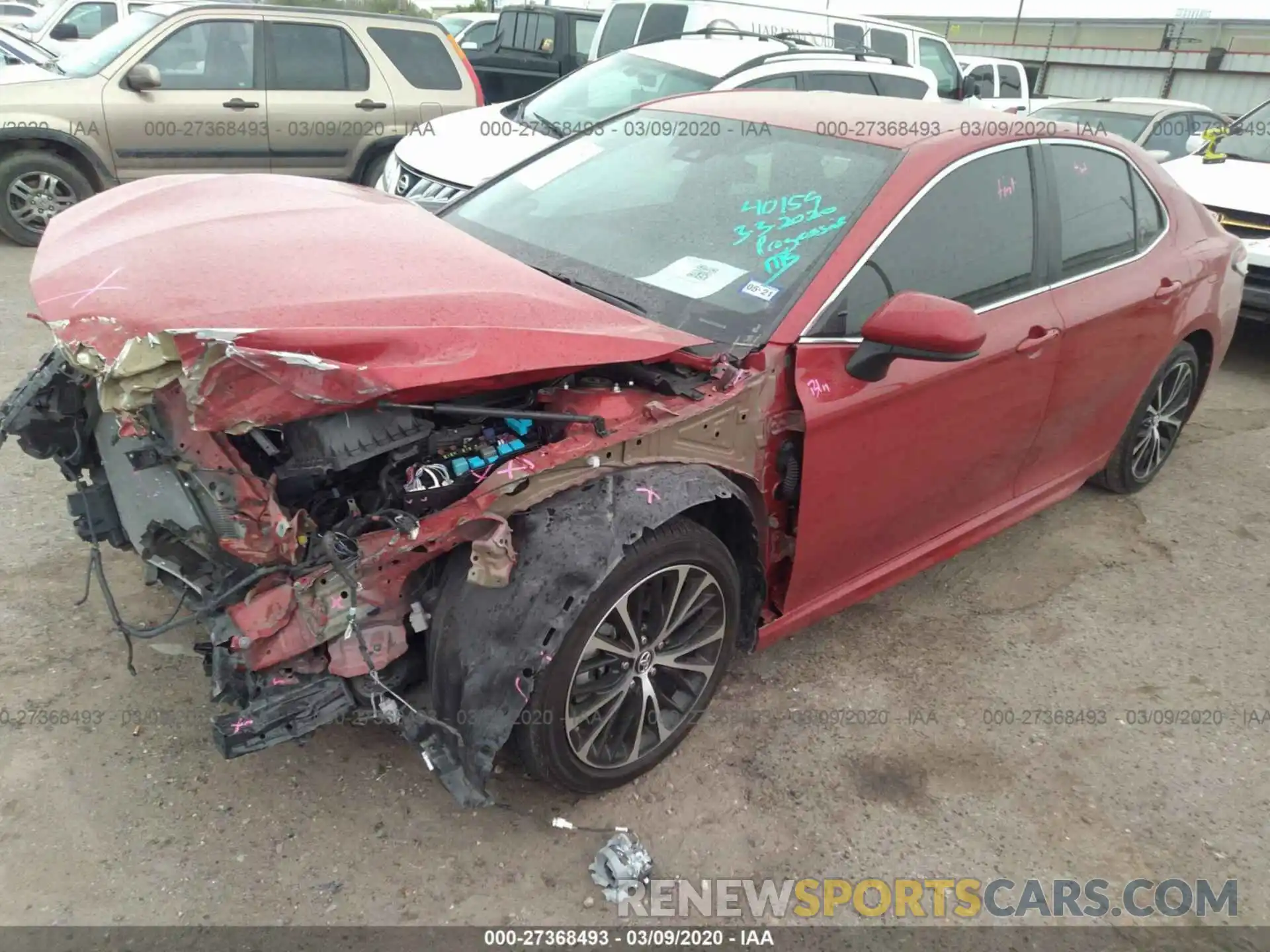 2 Photograph of a damaged car 4T1B11HK7KU186550 TOYOTA CAMRY 2019