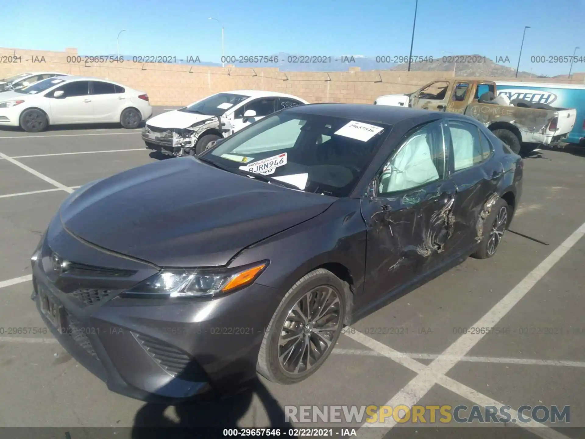 2 Photograph of a damaged car 4T1B11HK7KU190940 TOYOTA CAMRY 2019