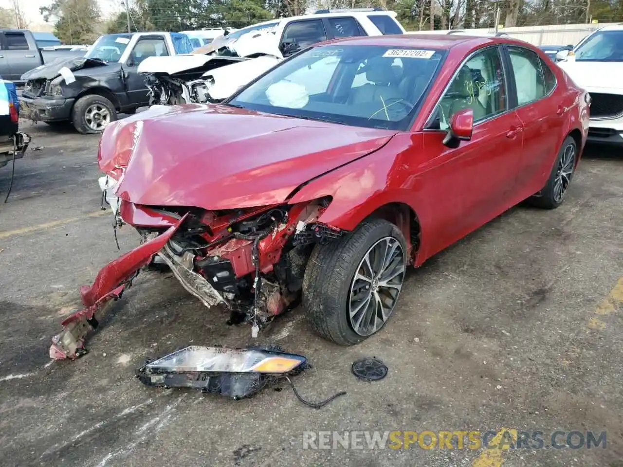 2 Photograph of a damaged car 4T1B11HK7KU191909 TOYOTA CAMRY 2019