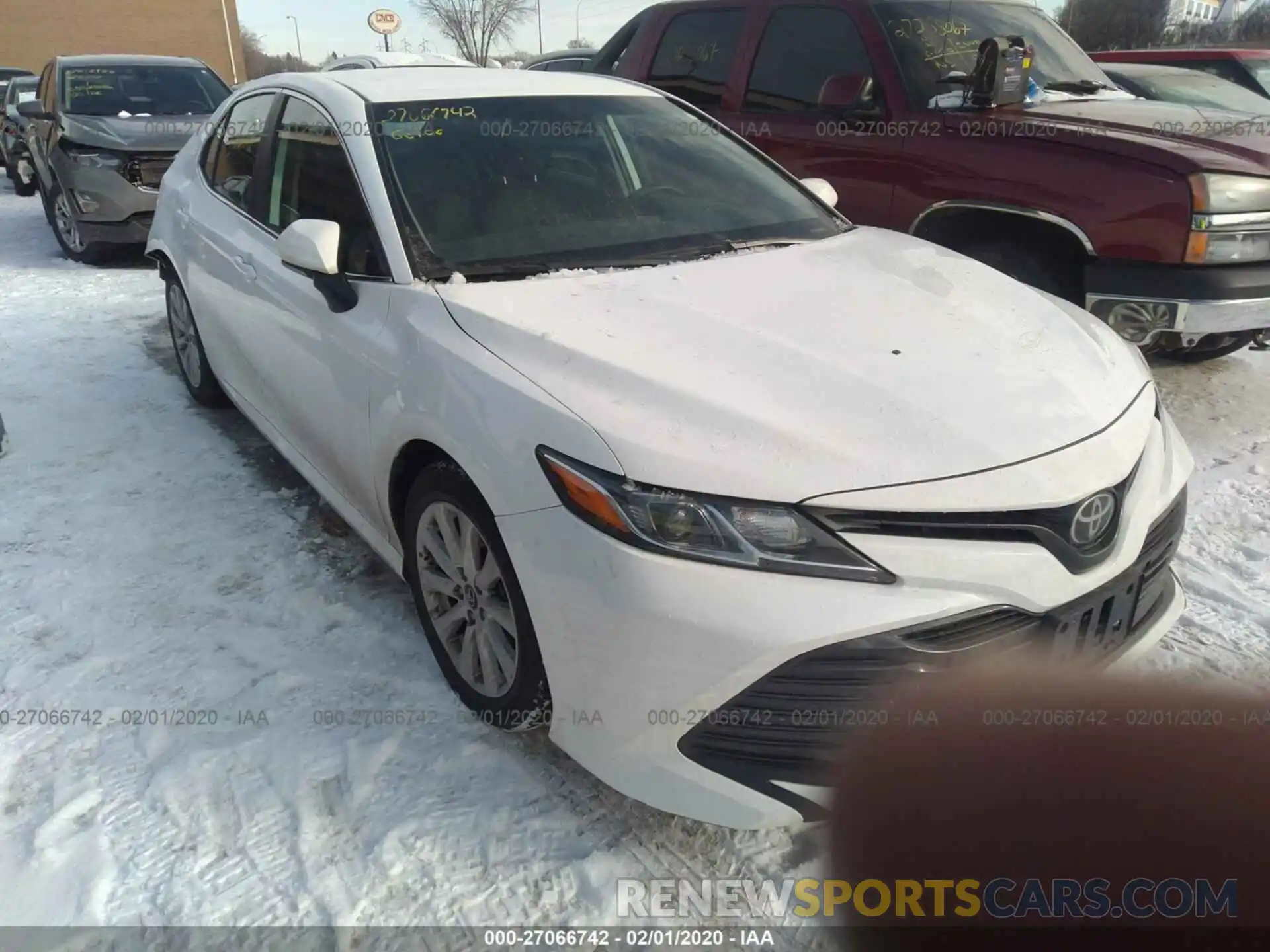 1 Photograph of a damaged car 4T1B11HK7KU198133 TOYOTA CAMRY 2019