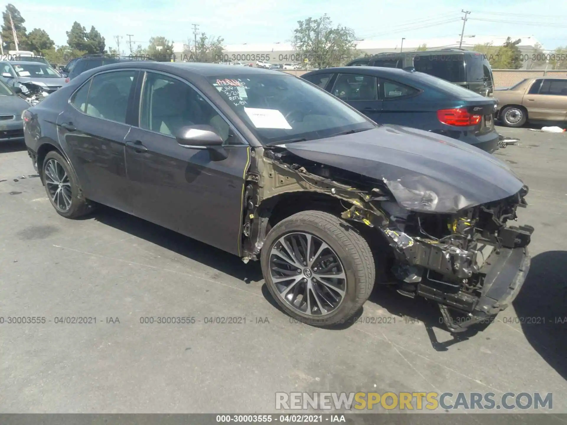 1 Photograph of a damaged car 4T1B11HK7KU198844 TOYOTA CAMRY 2019