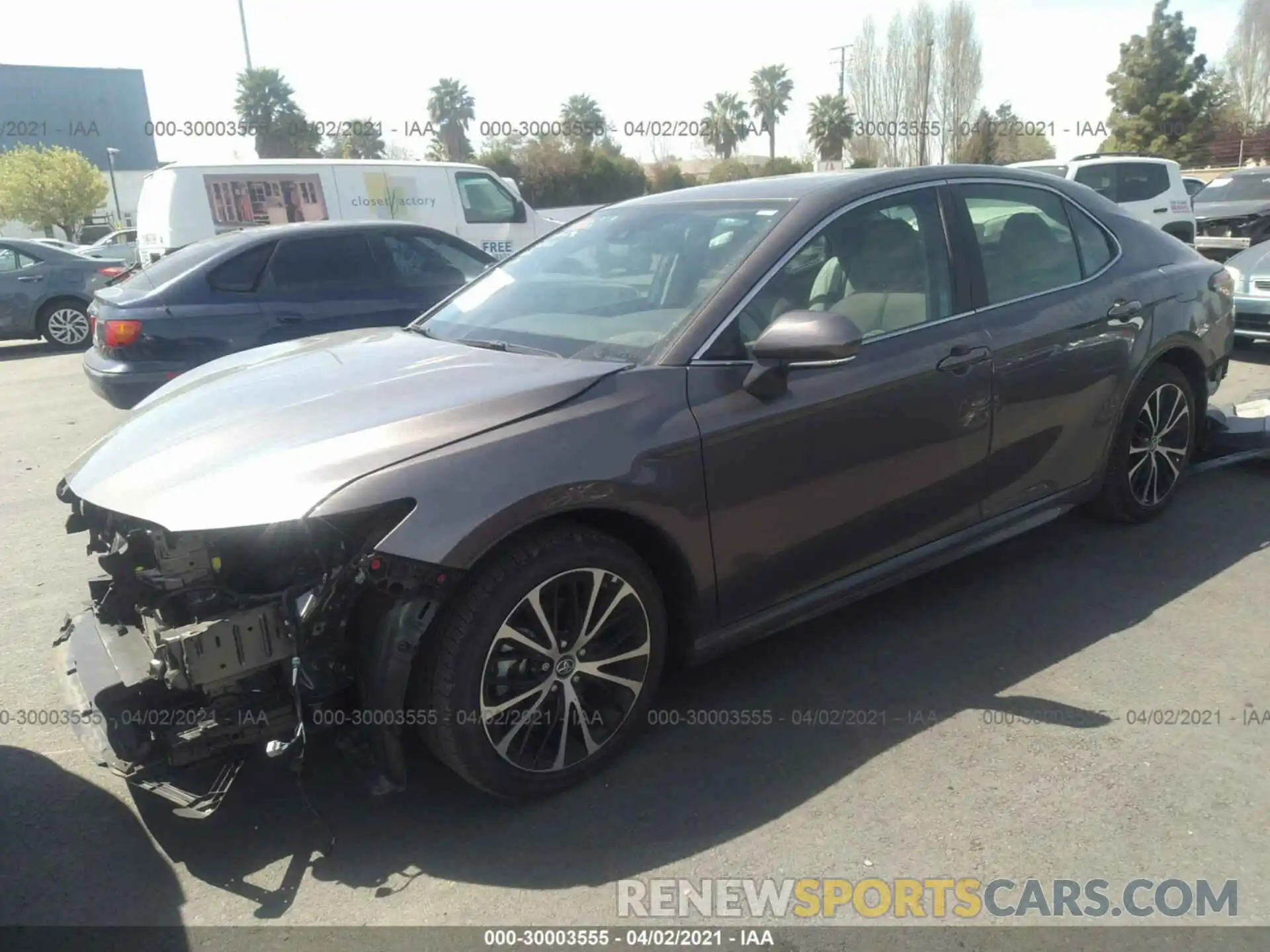 2 Photograph of a damaged car 4T1B11HK7KU198844 TOYOTA CAMRY 2019