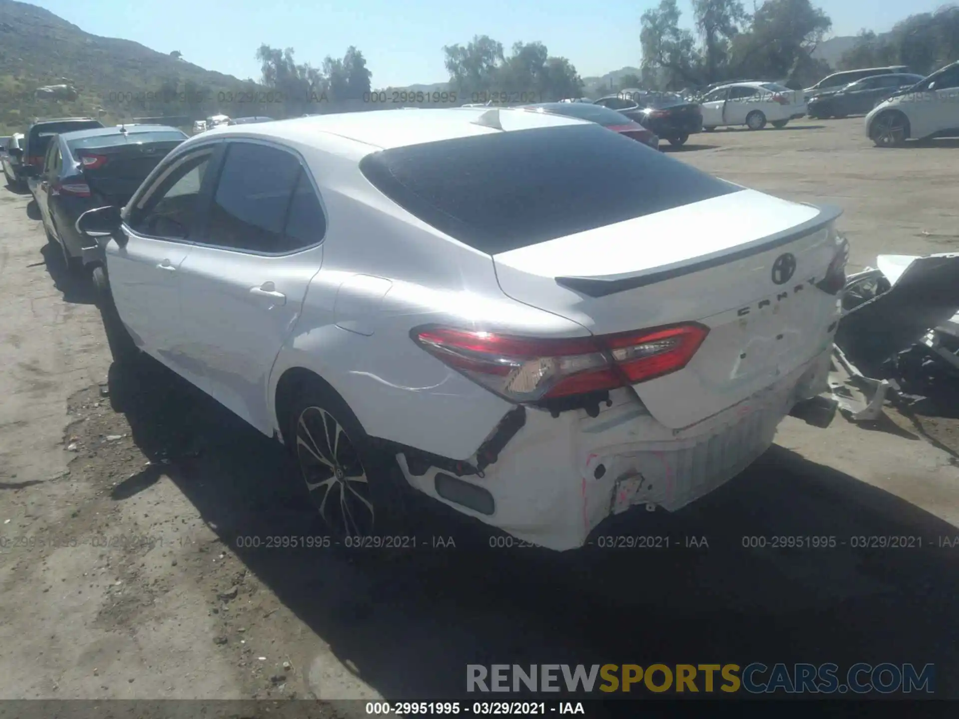 3 Photograph of a damaged car 4T1B11HK7KU199296 TOYOTA CAMRY 2019