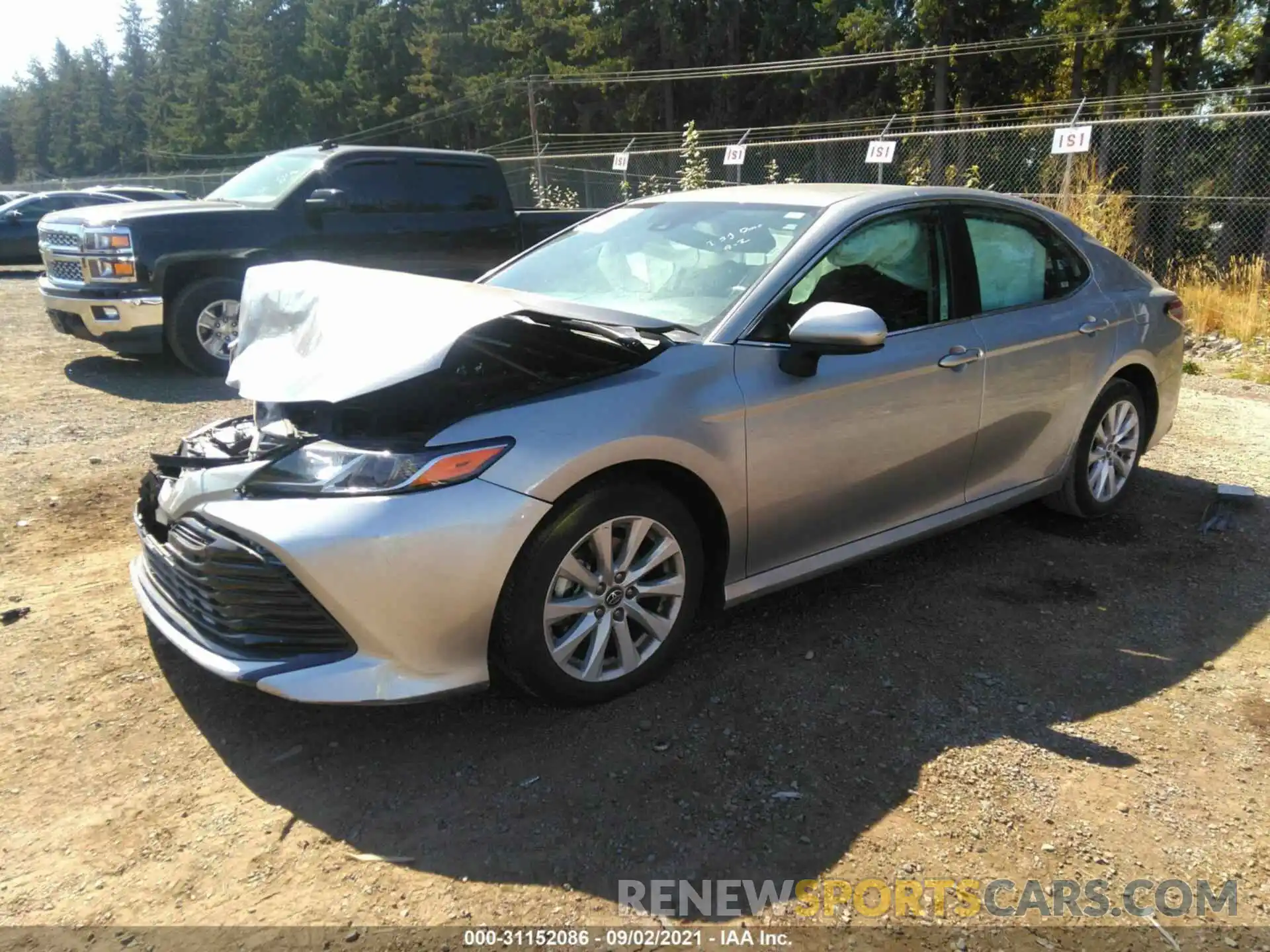 2 Photograph of a damaged car 4T1B11HK7KU204626 TOYOTA CAMRY 2019