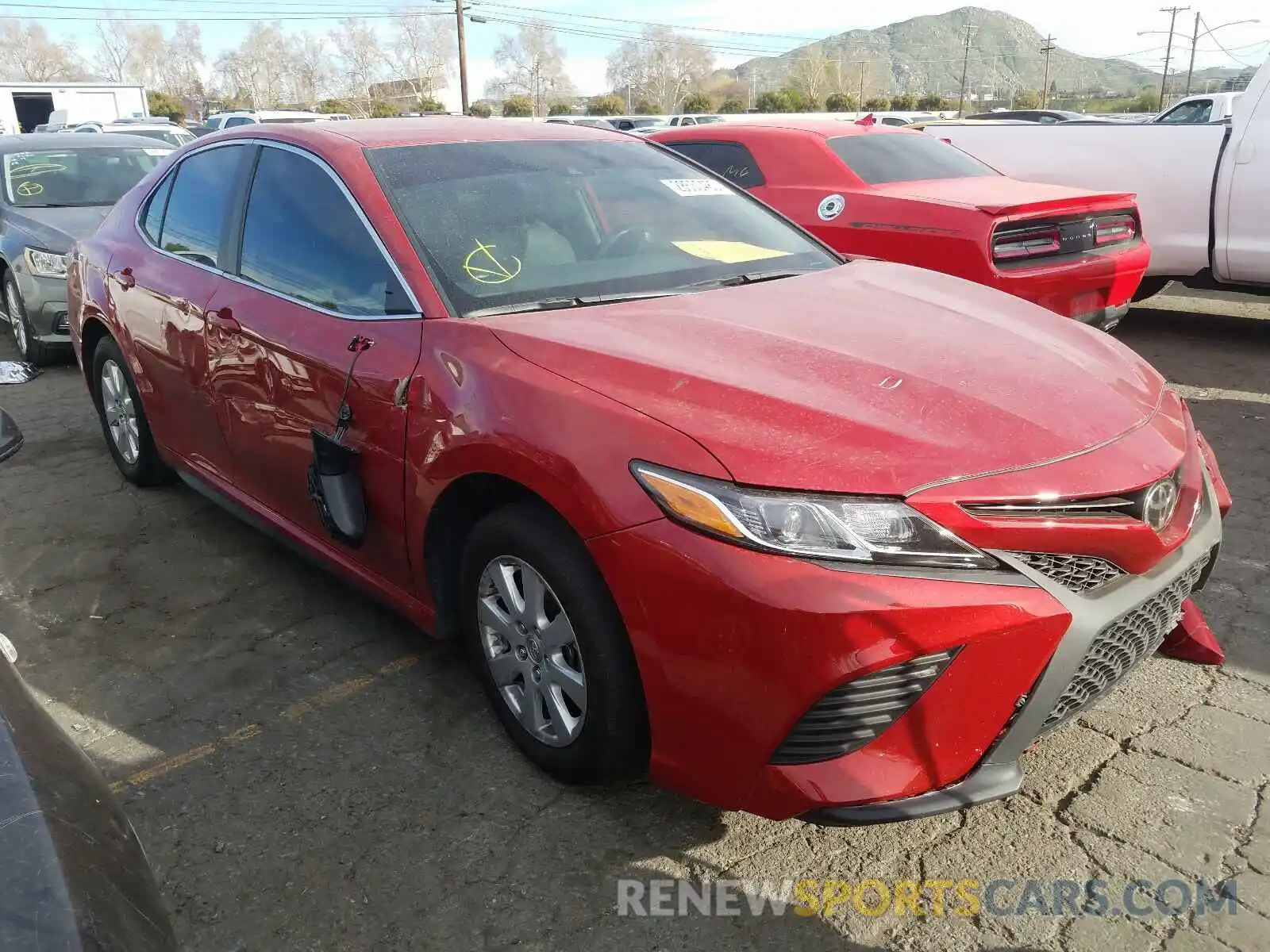 1 Photograph of a damaged car 4T1B11HK7KU205937 TOYOTA CAMRY 2019