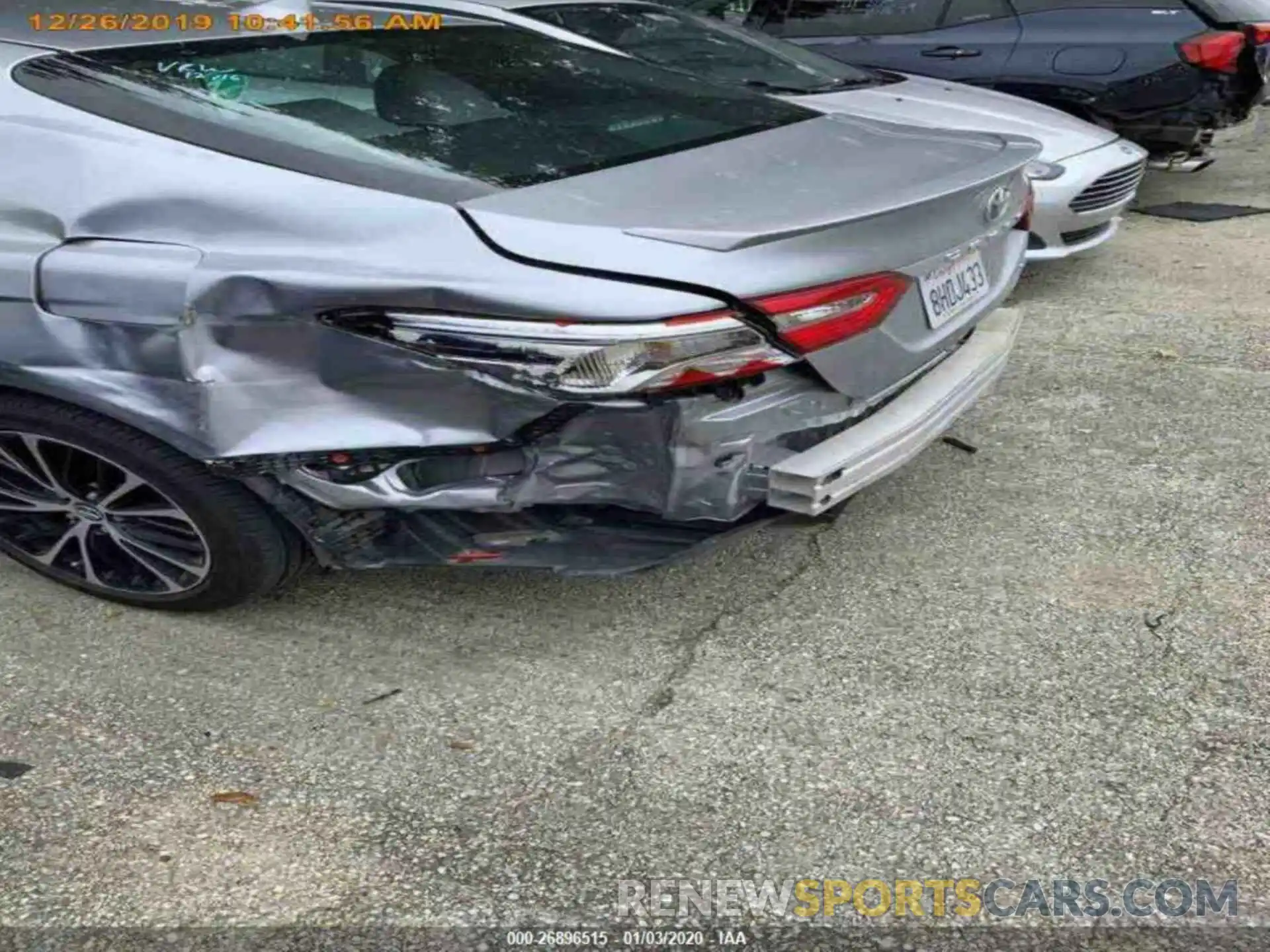 12 Photograph of a damaged car 4T1B11HK7KU206103 TOYOTA CAMRY 2019