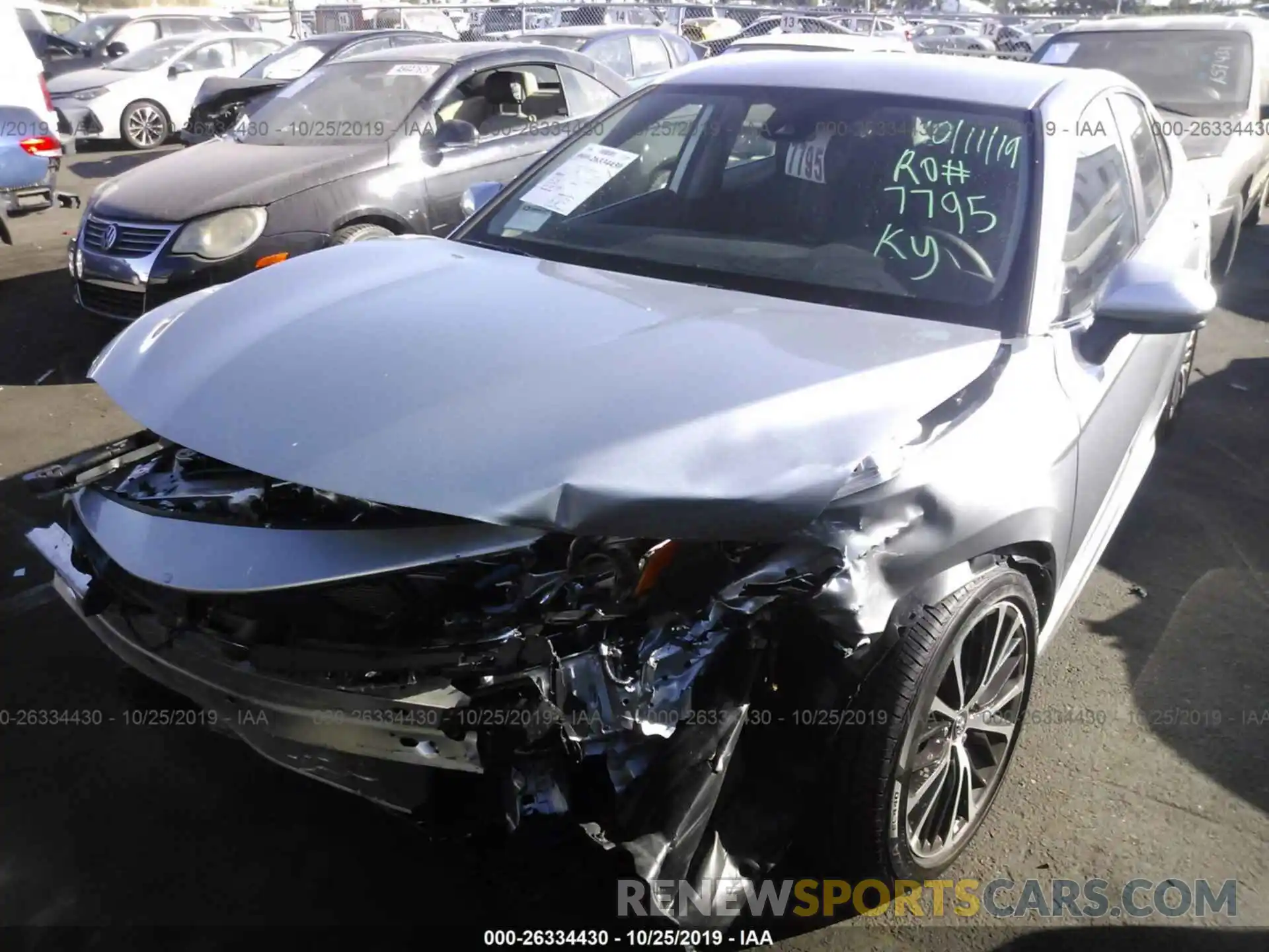 2 Photograph of a damaged car 4T1B11HK7KU213844 TOYOTA CAMRY 2019