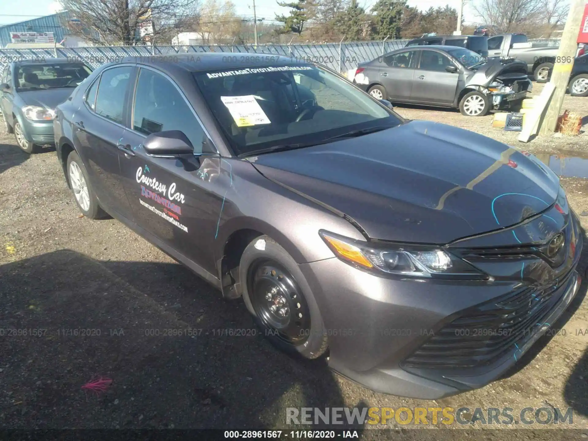 1 Photograph of a damaged car 4T1B11HK7KU214248 TOYOTA CAMRY 2019