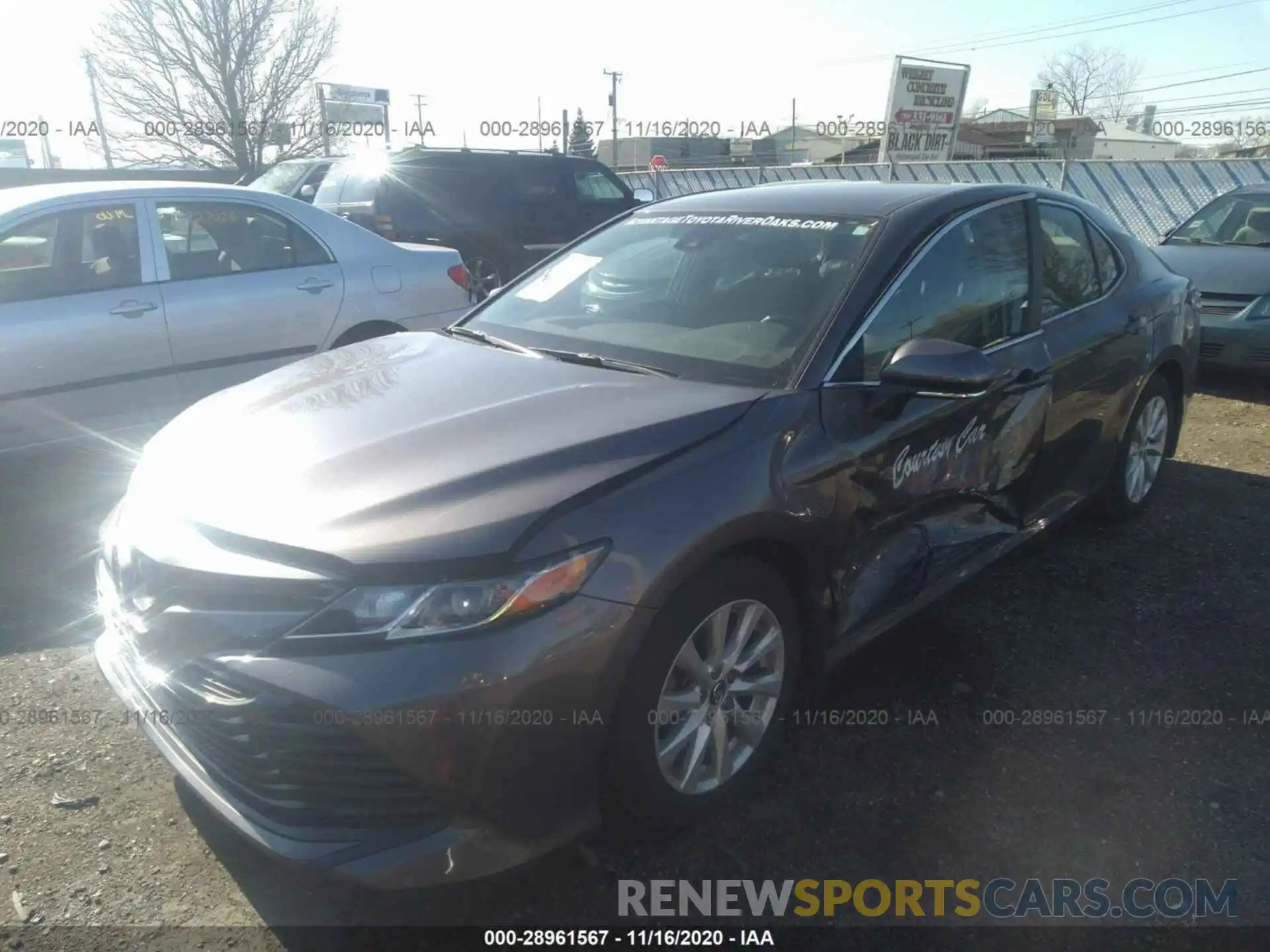 2 Photograph of a damaged car 4T1B11HK7KU214248 TOYOTA CAMRY 2019