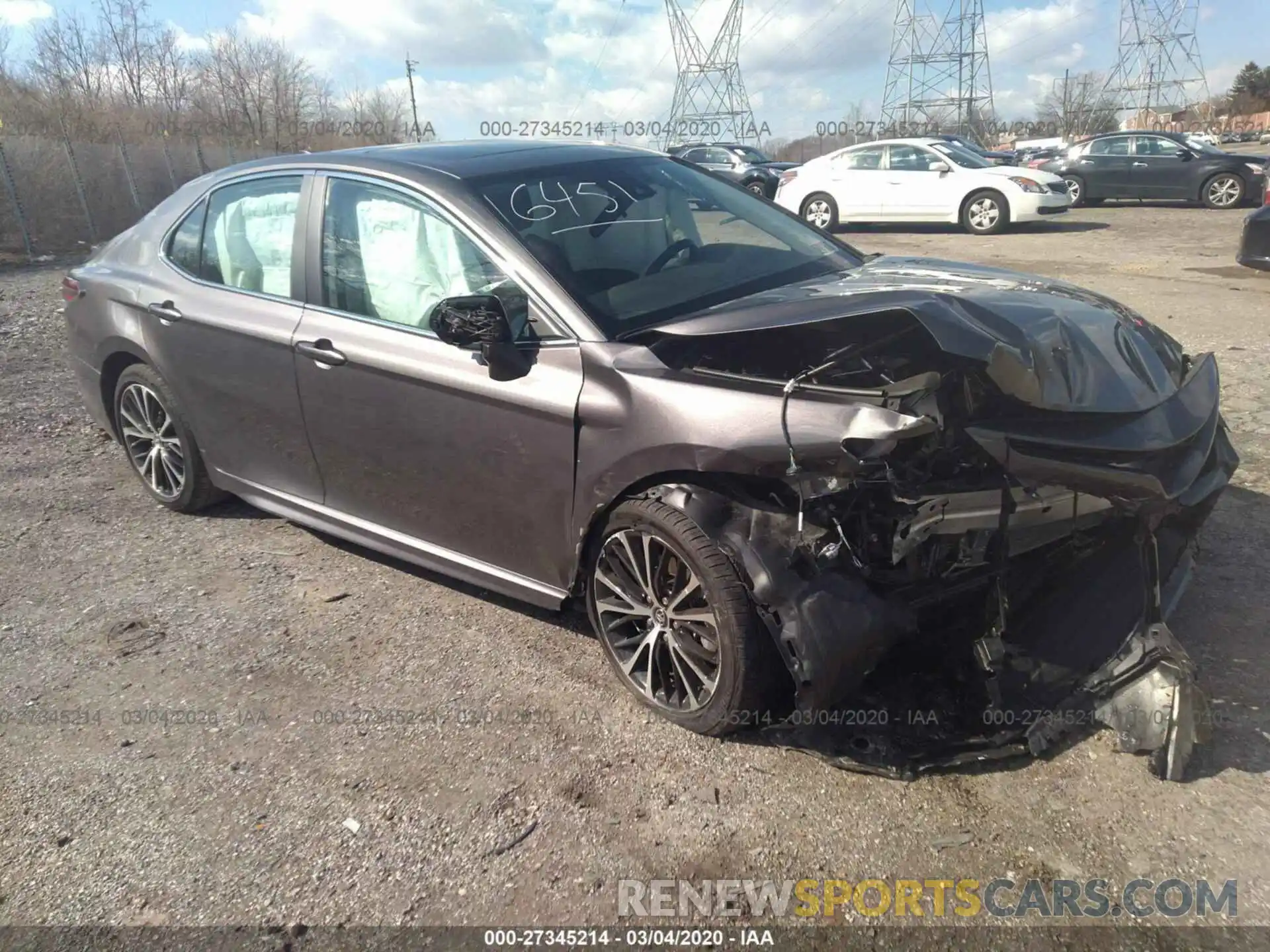 1 Photograph of a damaged car 4T1B11HK7KU214377 TOYOTA CAMRY 2019