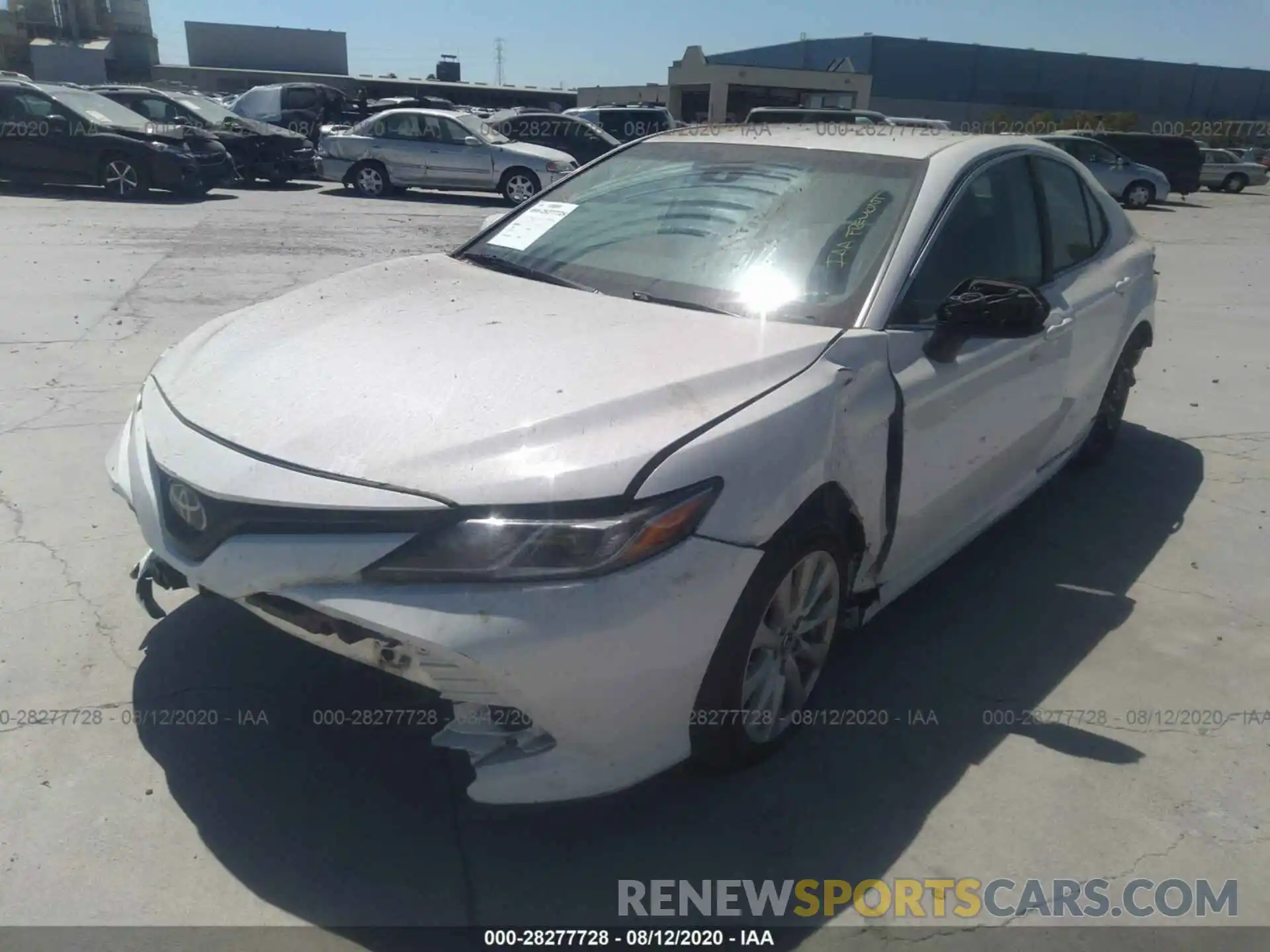 2 Photograph of a damaged car 4T1B11HK7KU216694 TOYOTA CAMRY 2019