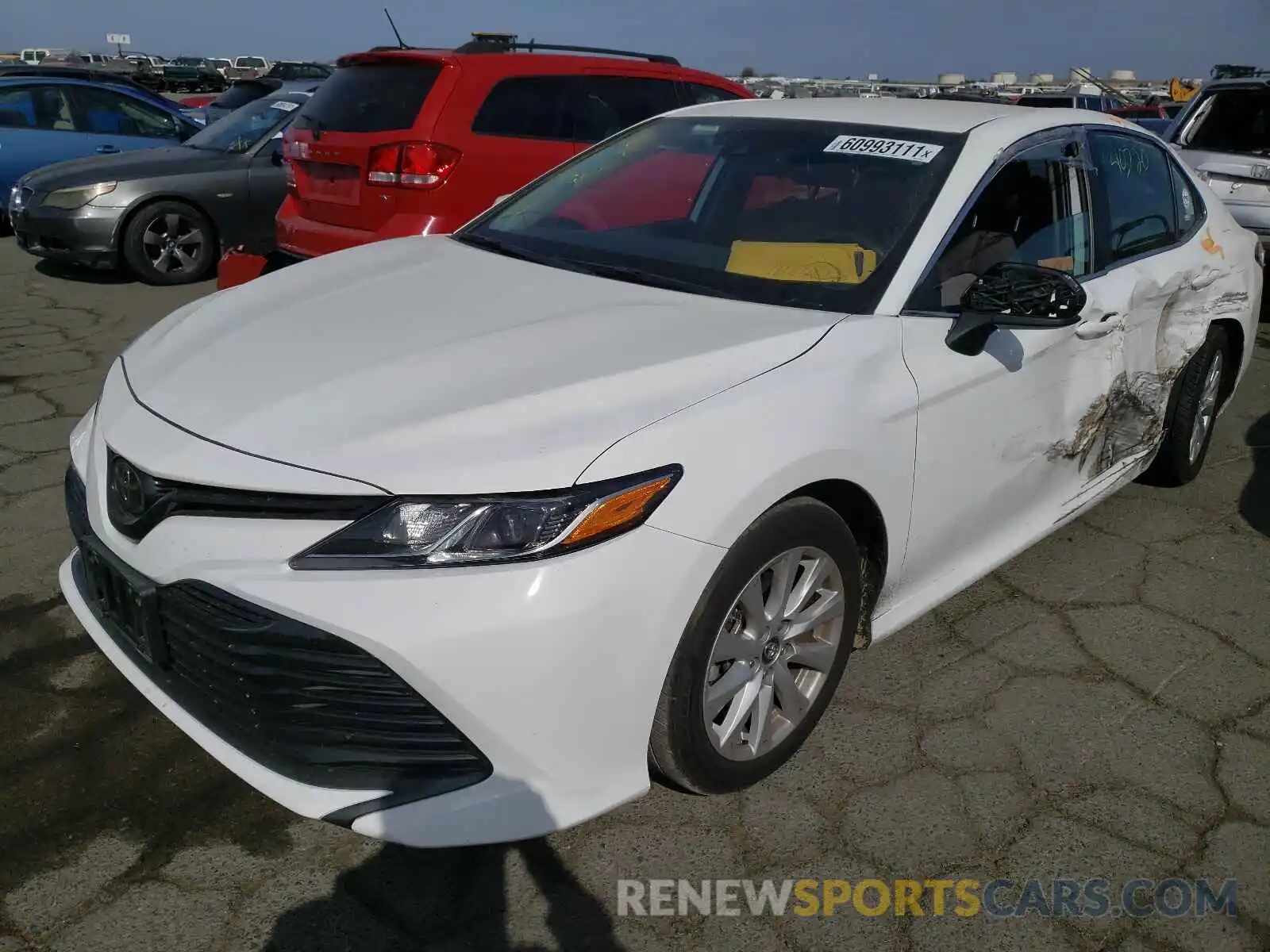 2 Photograph of a damaged car 4T1B11HK7KU221555 TOYOTA CAMRY 2019