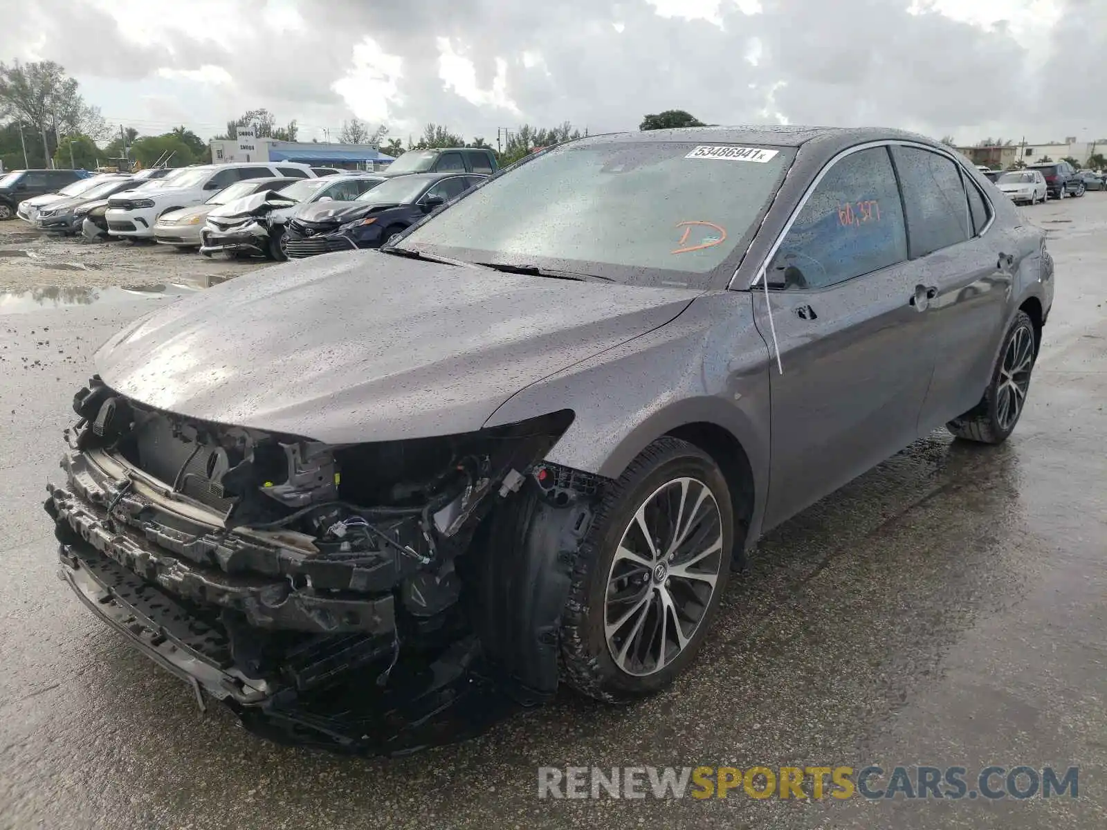 2 Photograph of a damaged car 4T1B11HK7KU222642 TOYOTA CAMRY 2019