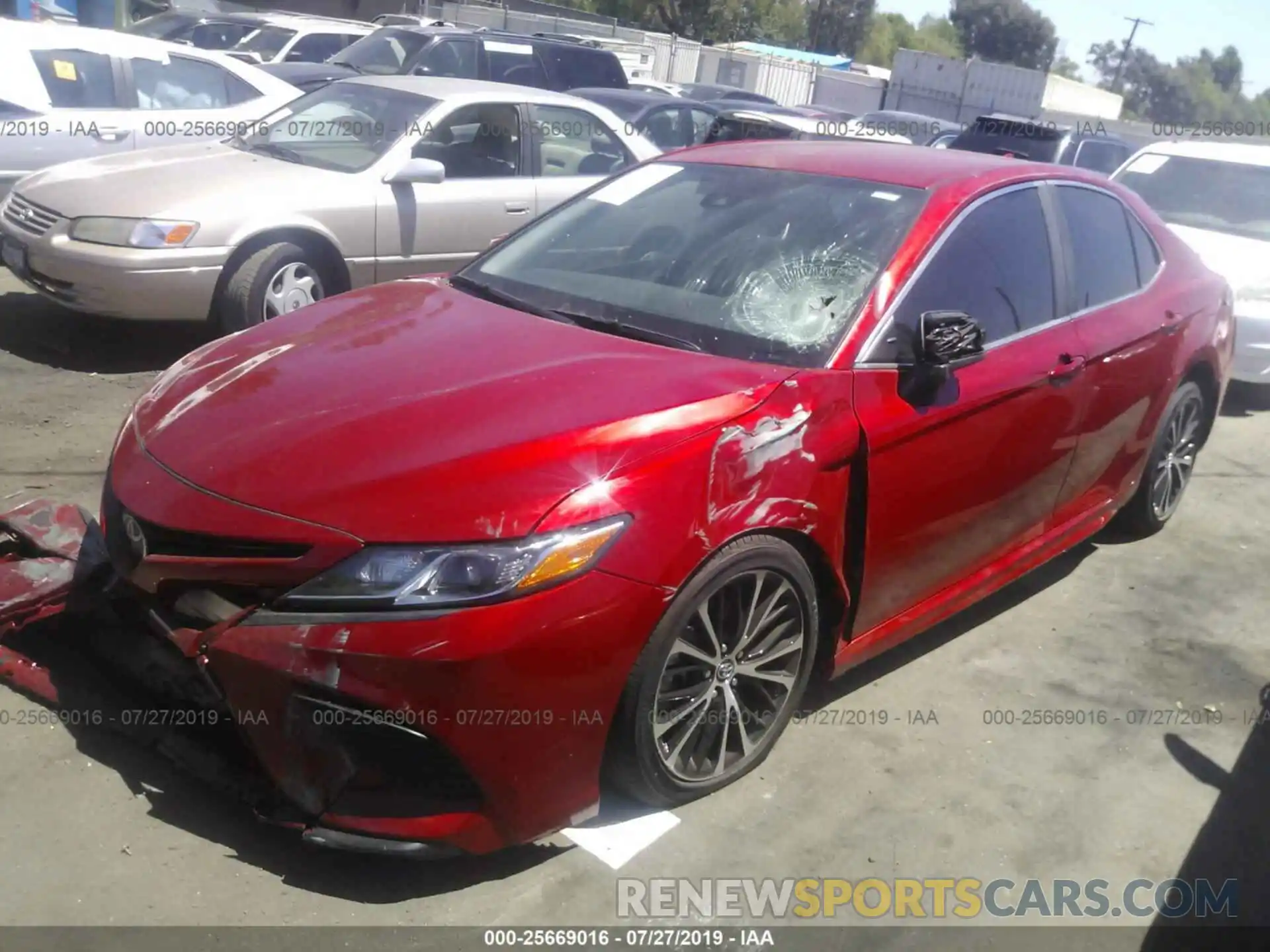 2 Photograph of a damaged car 4T1B11HK7KU223435 TOYOTA CAMRY 2019