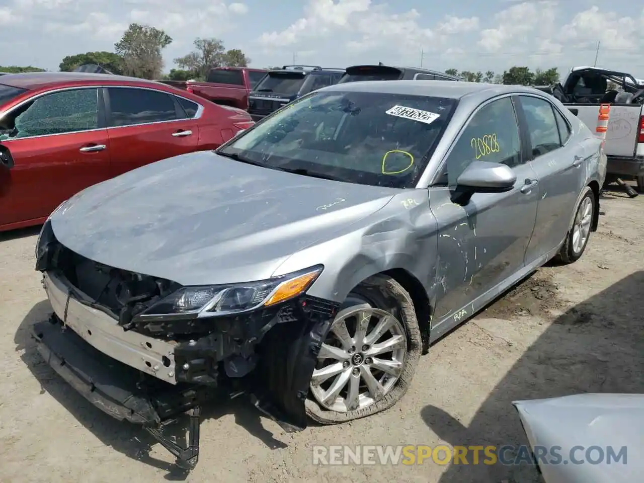 2 Photograph of a damaged car 4T1B11HK7KU225248 TOYOTA CAMRY 2019