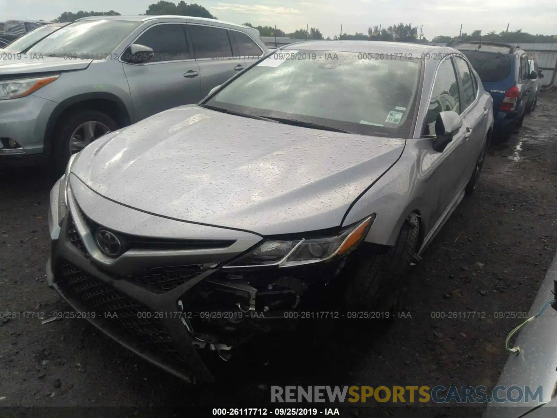 2 Photograph of a damaged car 4T1B11HK7KU229185 TOYOTA CAMRY 2019