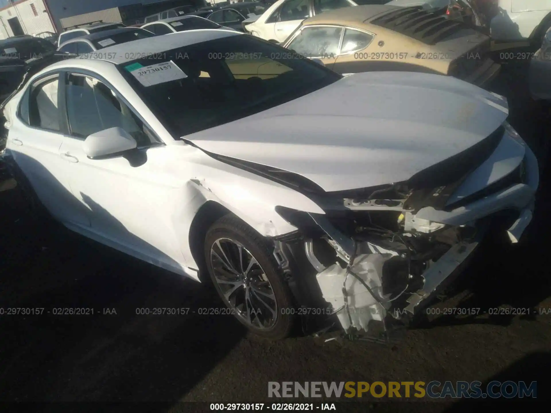 1 Photograph of a damaged car 4T1B11HK7KU229820 TOYOTA CAMRY 2019