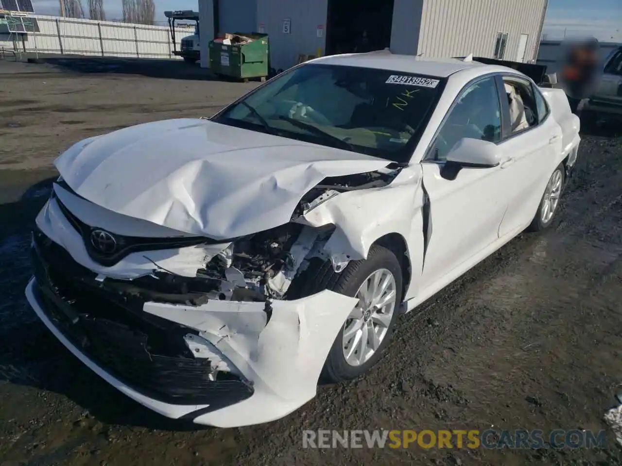 2 Photograph of a damaged car 4T1B11HK7KU231387 TOYOTA CAMRY 2019