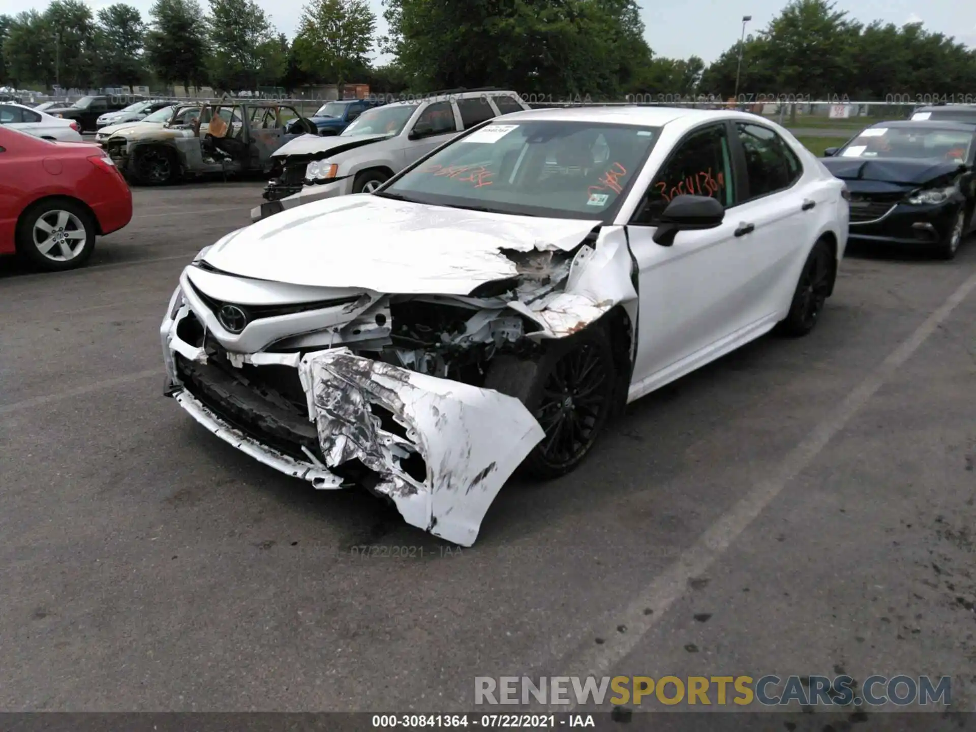 2 Photograph of a damaged car 4T1B11HK7KU237593 TOYOTA CAMRY 2019