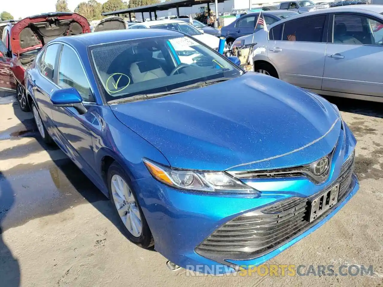 1 Photograph of a damaged car 4T1B11HK7KU238579 TOYOTA CAMRY 2019