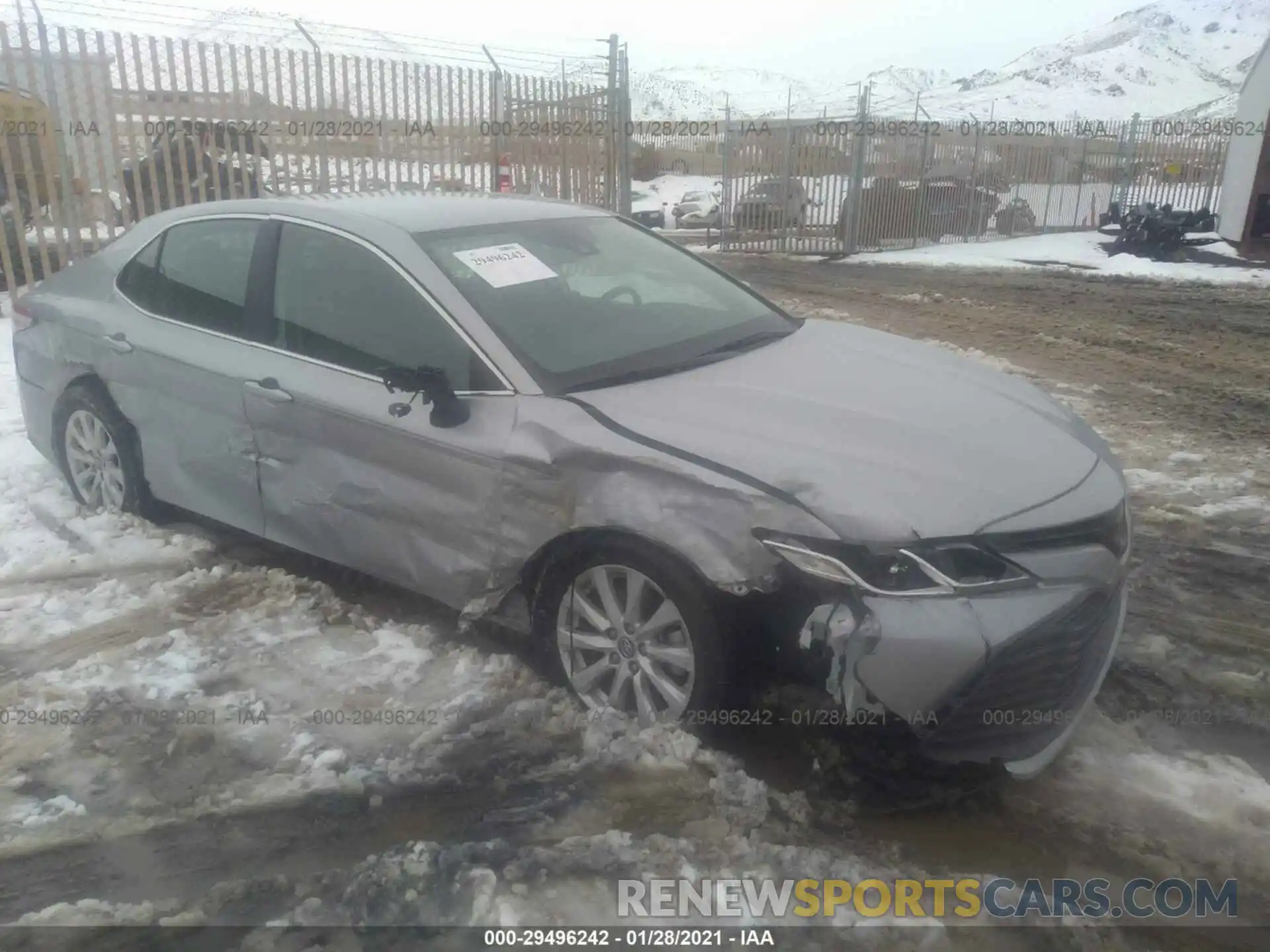 1 Photograph of a damaged car 4T1B11HK7KU243460 TOYOTA CAMRY 2019