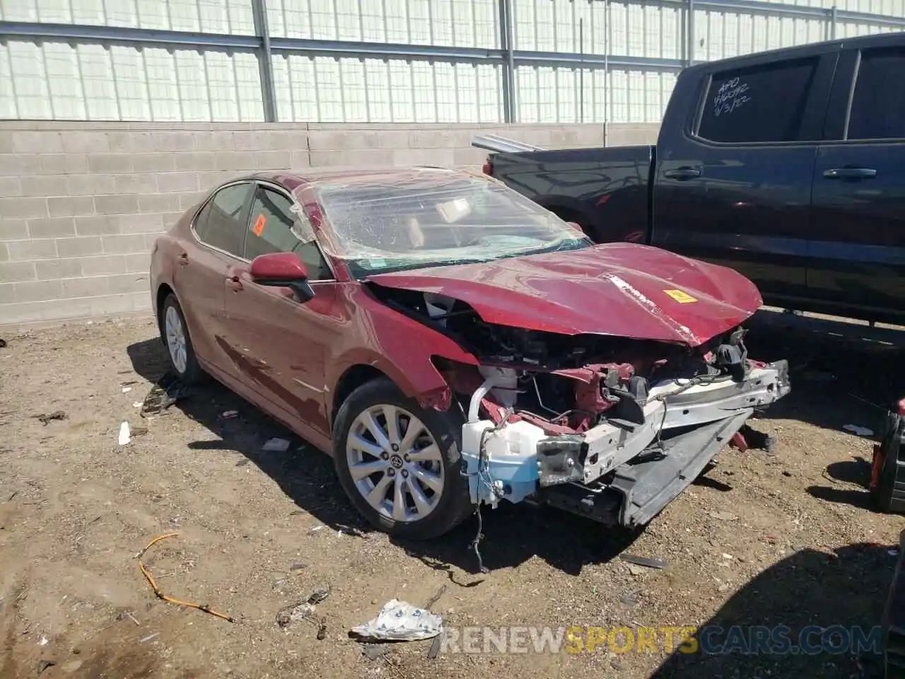 1 Photograph of a damaged car 4T1B11HK7KU243541 TOYOTA CAMRY 2019