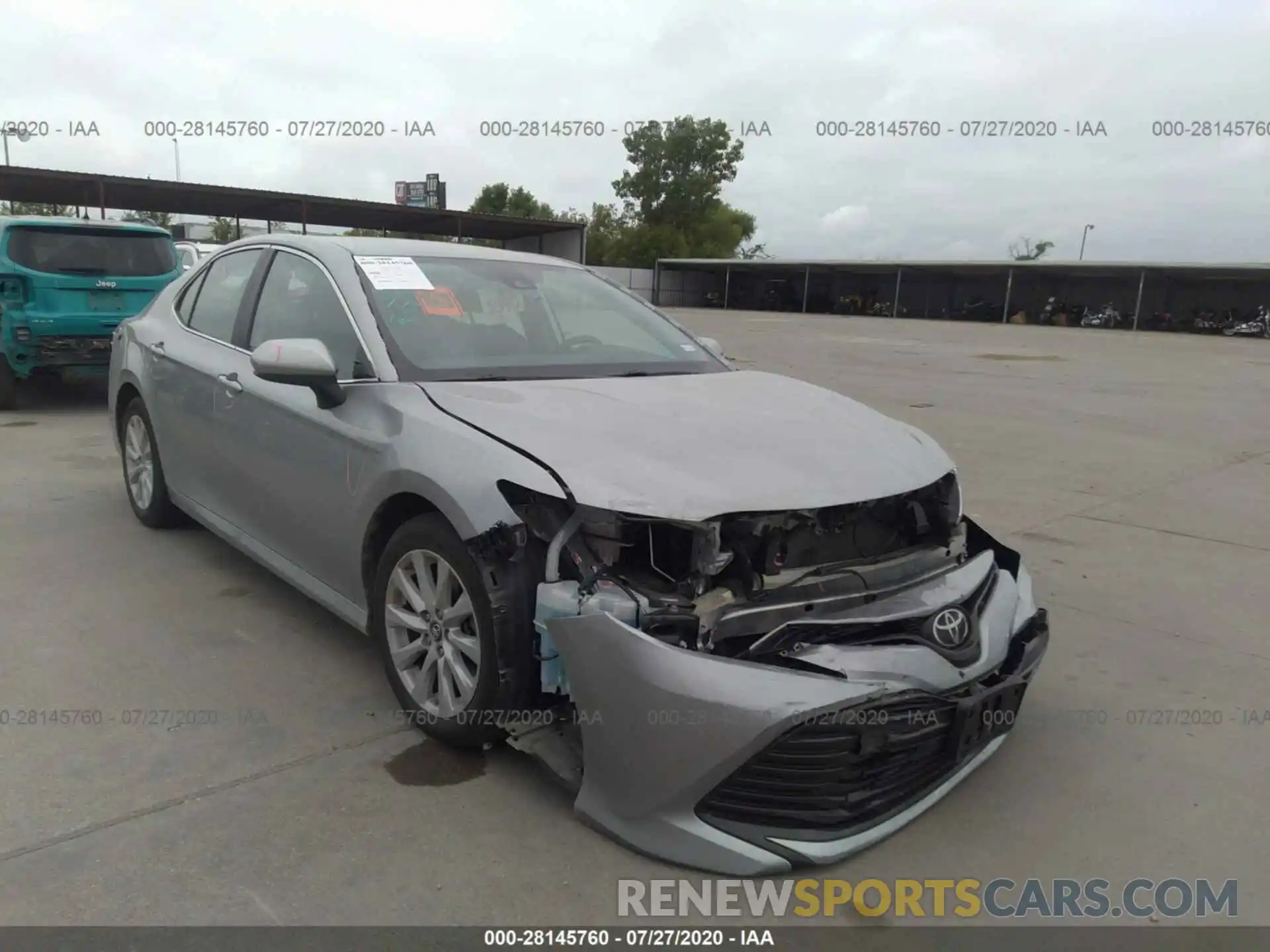 1 Photograph of a damaged car 4T1B11HK7KU244088 TOYOTA CAMRY 2019