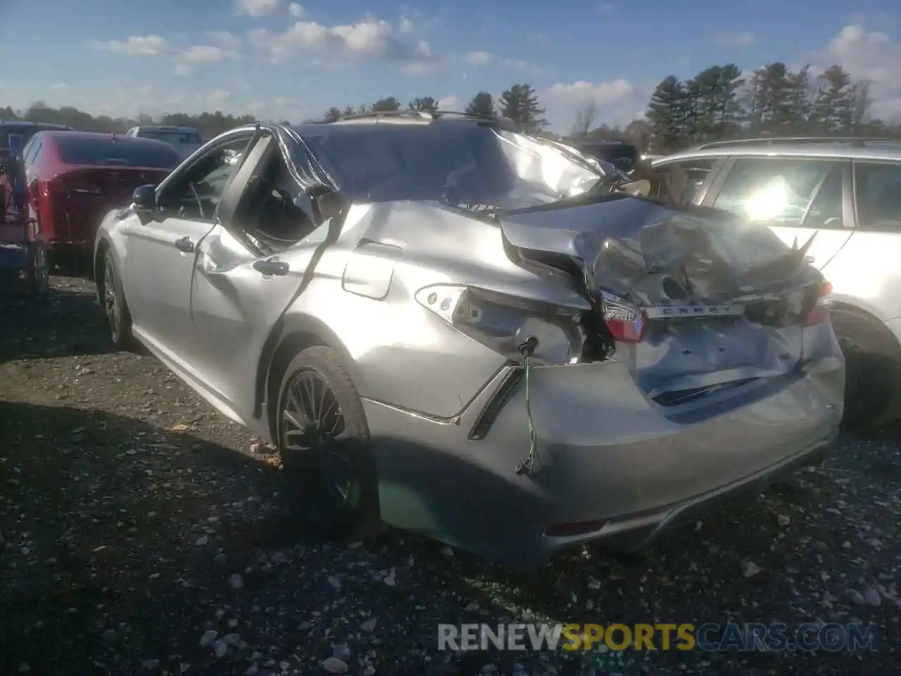 3 Photograph of a damaged car 4T1B11HK7KU244740 TOYOTA CAMRY 2019