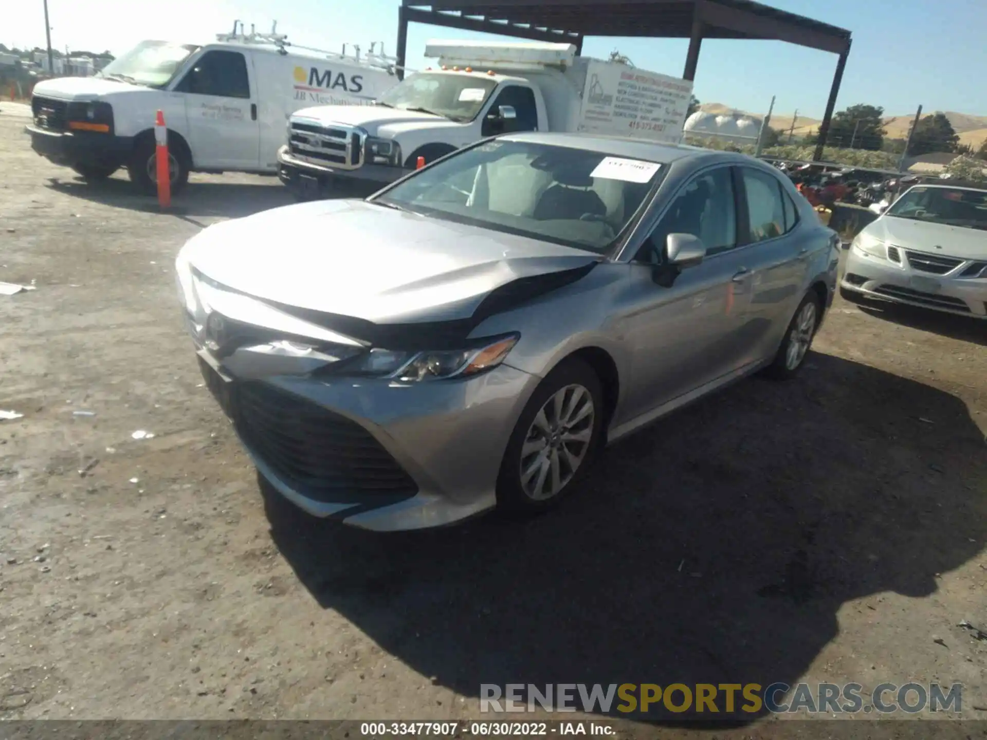 2 Photograph of a damaged car 4T1B11HK7KU245113 TOYOTA CAMRY 2019