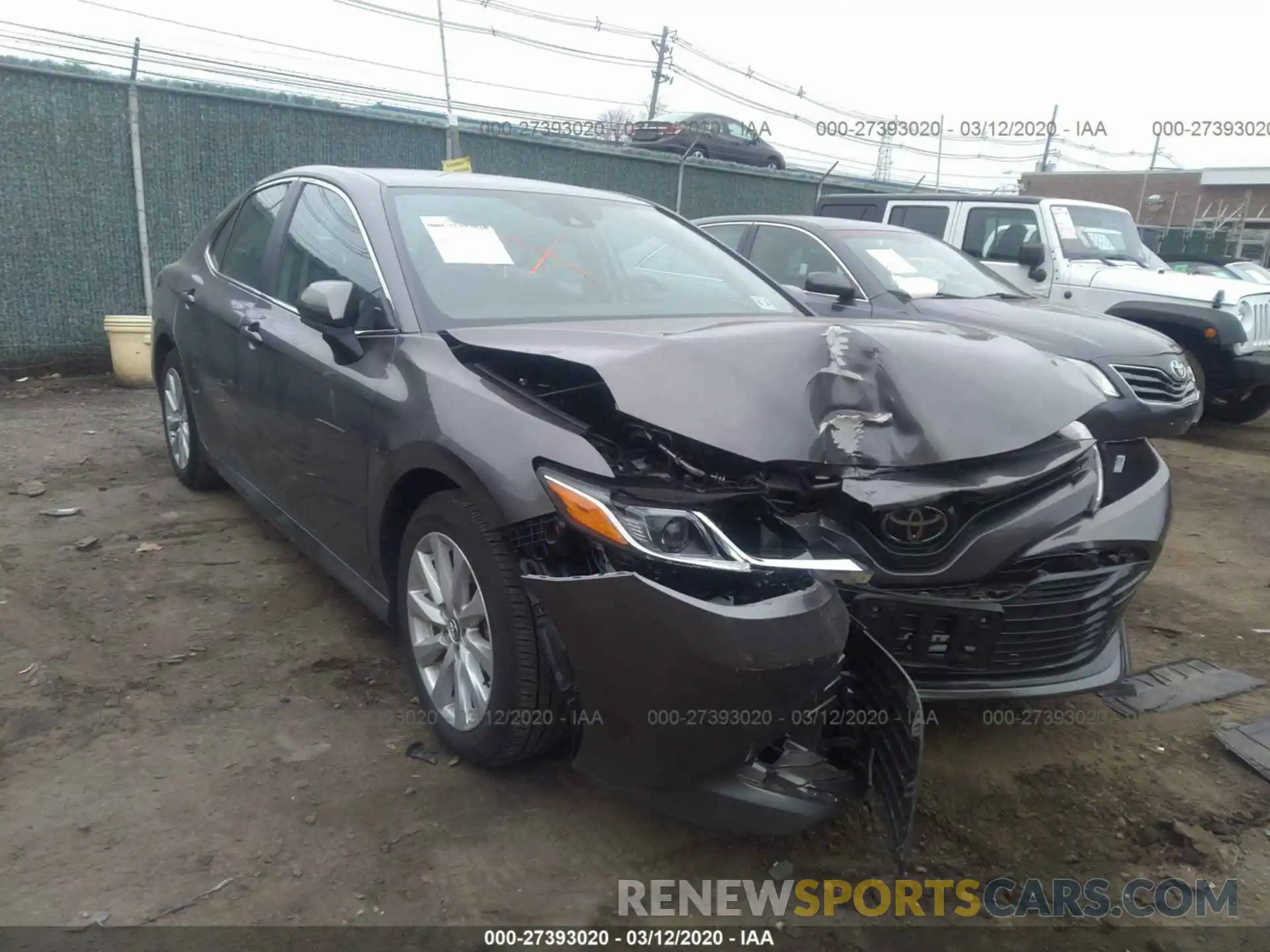 1 Photograph of a damaged car 4T1B11HK7KU252546 TOYOTA CAMRY 2019