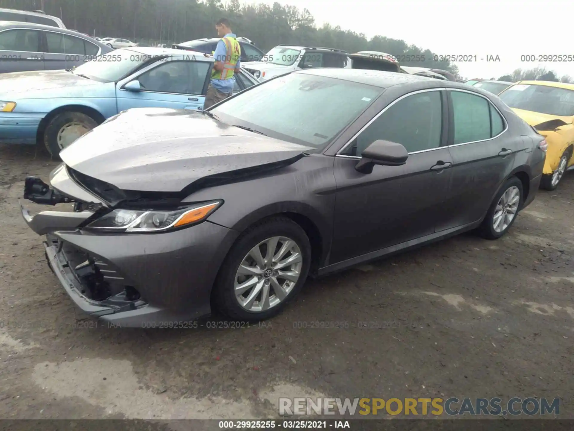 2 Photograph of a damaged car 4T1B11HK7KU256838 TOYOTA CAMRY 2019