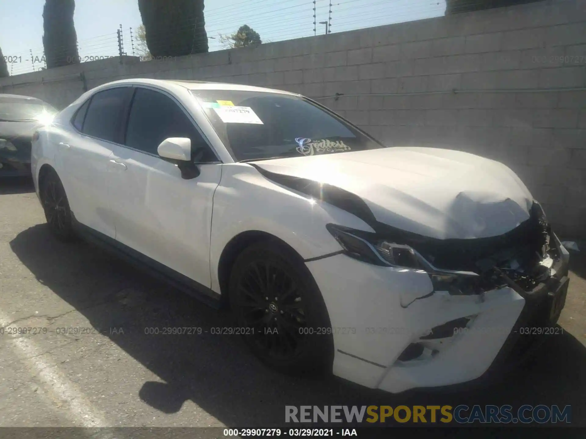 1 Photograph of a damaged car 4T1B11HK7KU257424 TOYOTA CAMRY 2019