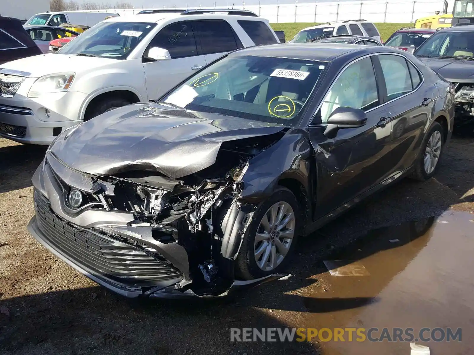 2 Photograph of a damaged car 4T1B11HK7KU260646 TOYOTA CAMRY 2019