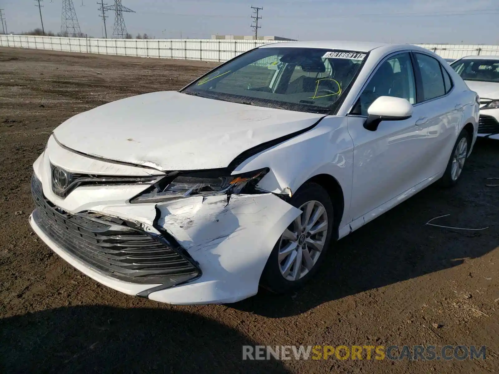 2 Photograph of a damaged car 4T1B11HK7KU261215 TOYOTA CAMRY 2019