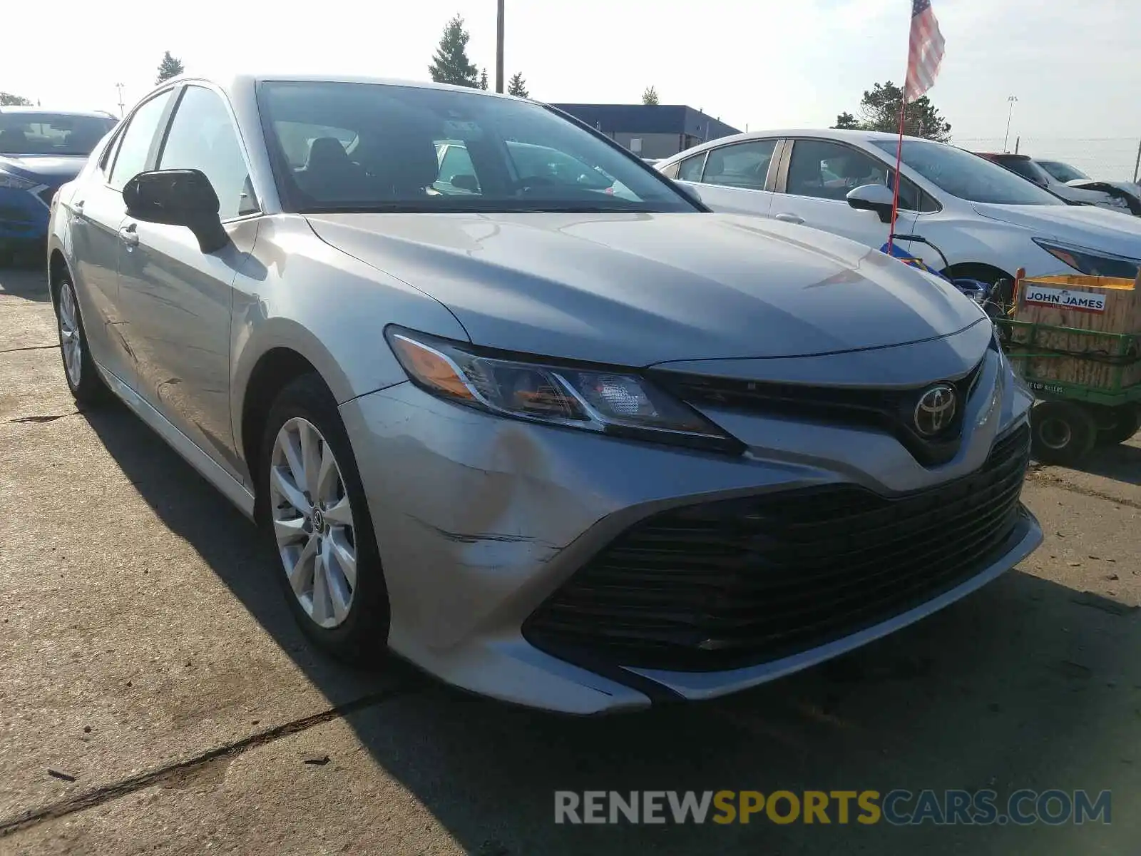 1 Photograph of a damaged car 4T1B11HK7KU261814 TOYOTA CAMRY 2019