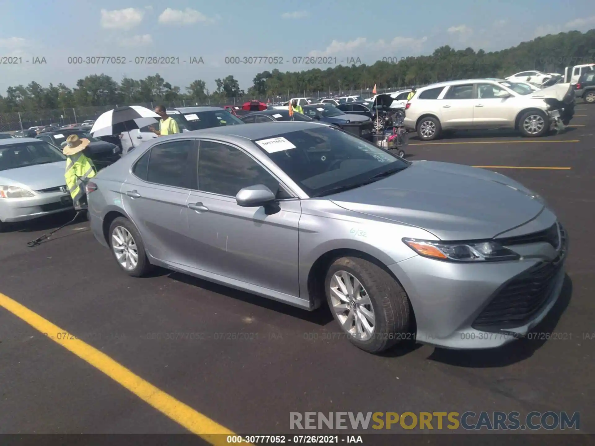 1 Photograph of a damaged car 4T1B11HK7KU265281 TOYOTA CAMRY 2019