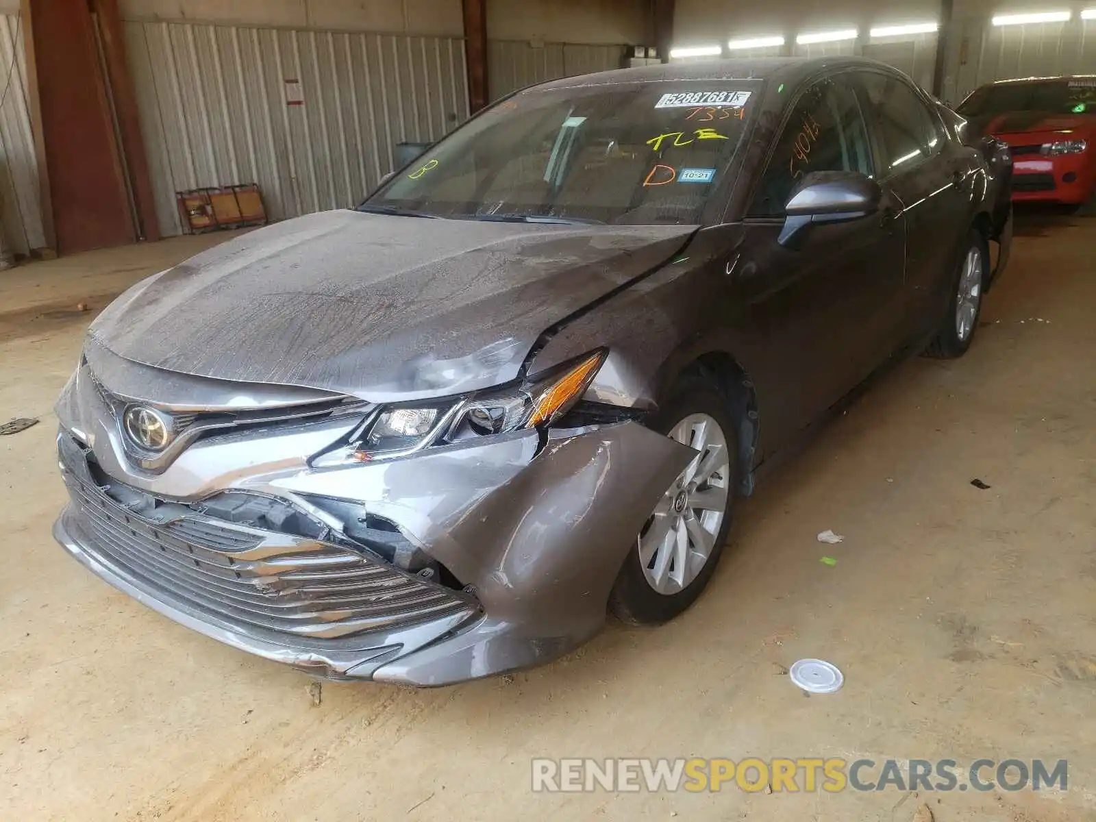 2 Photograph of a damaged car 4T1B11HK7KU267354 TOYOTA CAMRY 2019