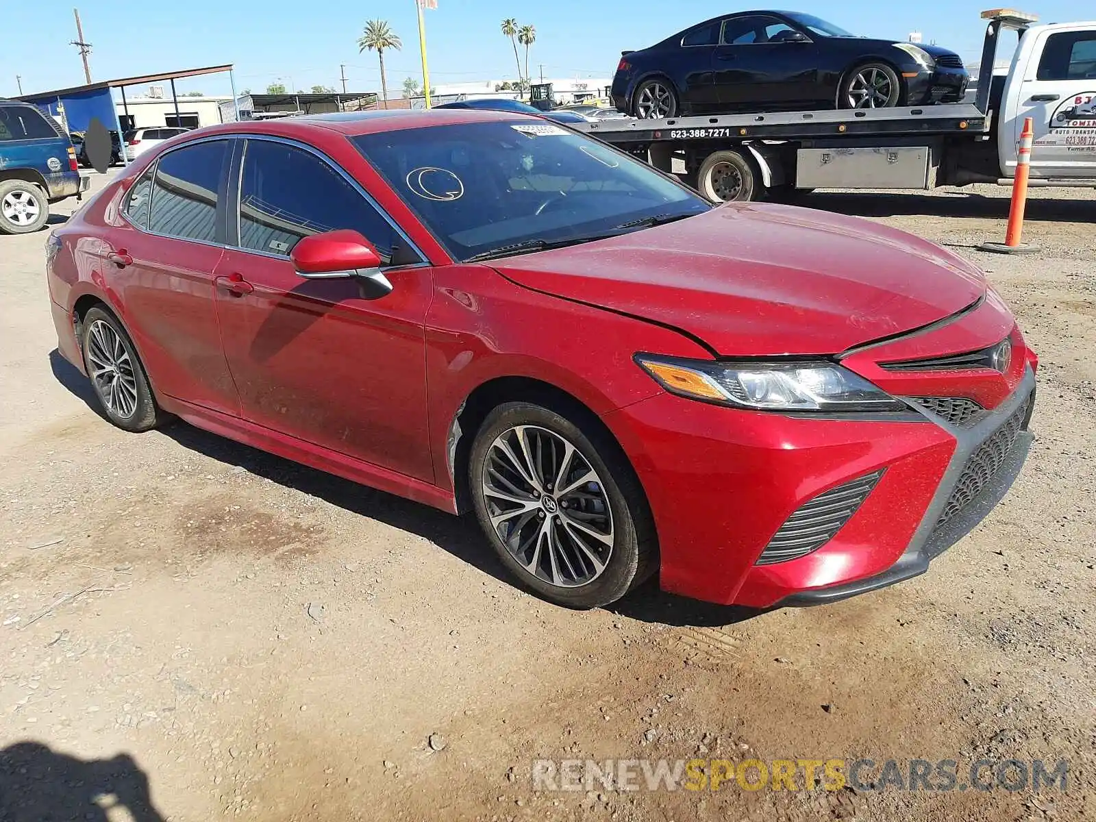 1 Photograph of a damaged car 4T1B11HK7KU277527 TOYOTA CAMRY 2019