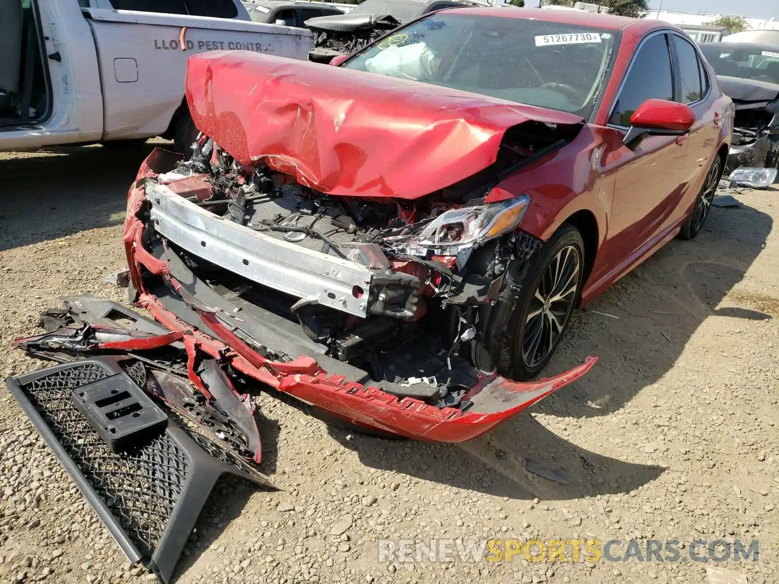 2 Photograph of a damaged car 4T1B11HK7KU281934 TOYOTA CAMRY 2019