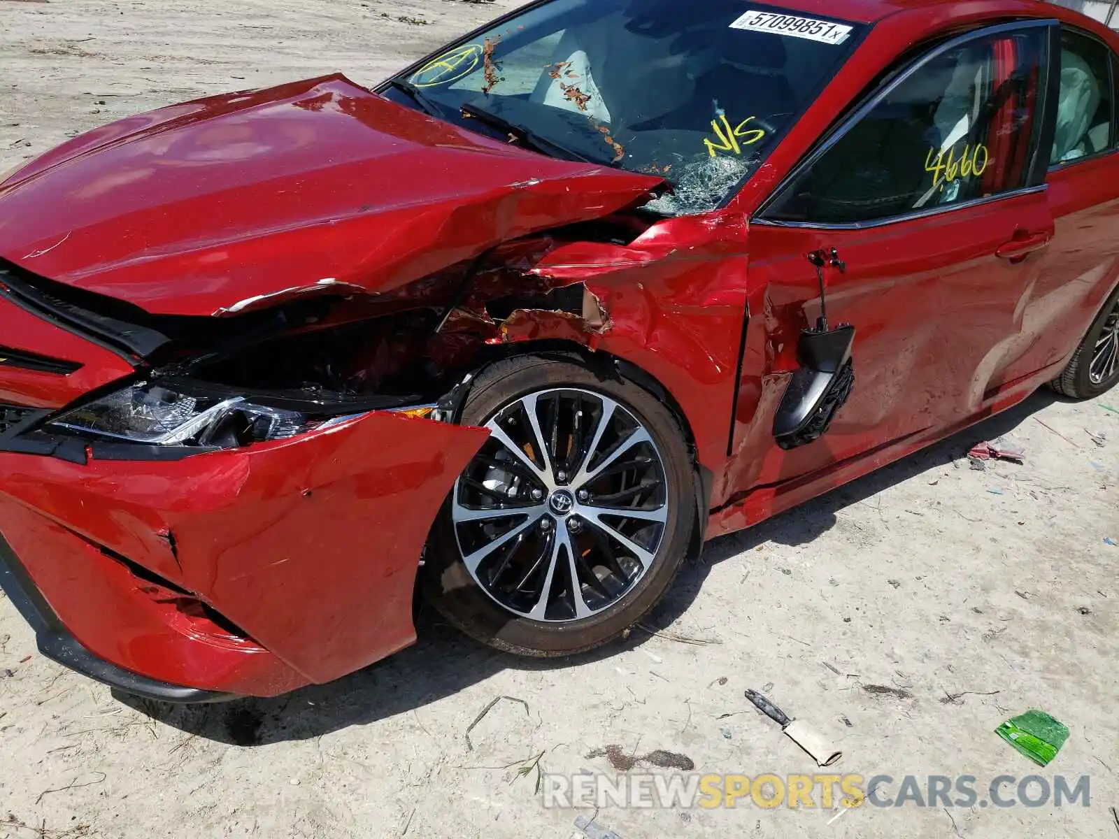 9 Photograph of a damaged car 4T1B11HK7KU282422 TOYOTA CAMRY 2019