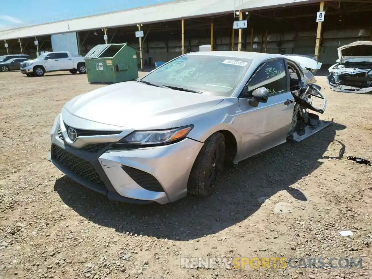 2 Photograph of a damaged car 4T1B11HK7KU298748 TOYOTA CAMRY 2019