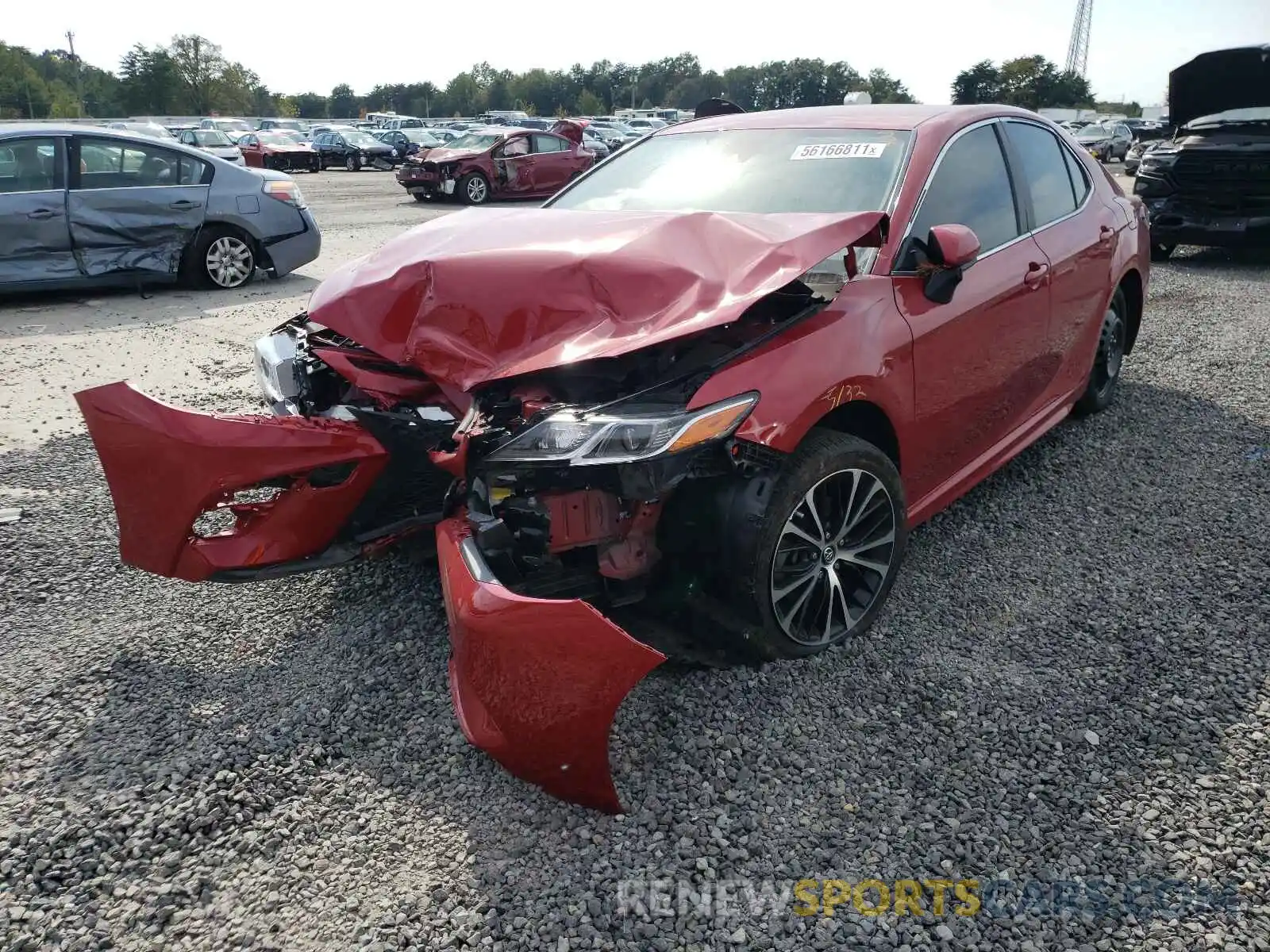 2 Photograph of a damaged car 4T1B11HK7KU299673 TOYOTA CAMRY 2019