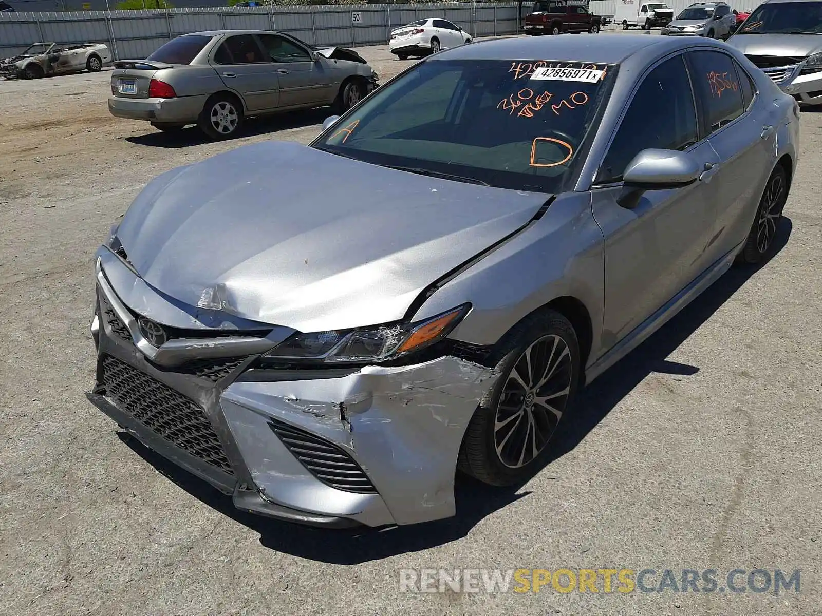 2 Photograph of a damaged car 4T1B11HK7KU680293 TOYOTA CAMRY 2019